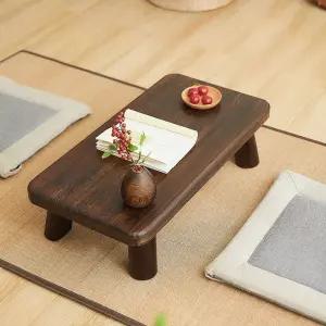 원목 낮은 다도 테이블 찻상 다과 탁자 앤틱 좌식 일본식