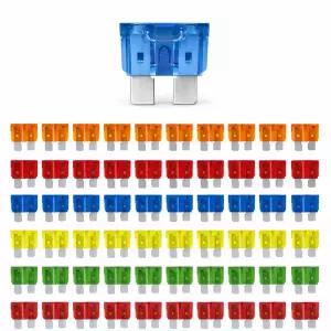 MGI 스피드웨어 60pcs 블레이드 퓨즈 모음 5A 10A 15A 20A 30A 40A ATO/ATC 12vDC 자동차 보호(LED 표시등