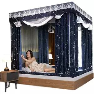 사각 난방텐트 방한텐트 암막 텐트 사슴 보온 수면 싱글퀸 침대