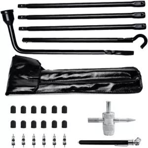 YQCSO 스페어 타이어 제거 도구 키트 - 러그 렌치 핸들 및 교체 2003-2022 닷지 램 1500 듀랑고 다코타