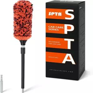 SPTA 1개 소프트 마이크로파이버 확장 리치 림 드릴 휠 브러시 전기 어댑터 추가 포함 BRFCD51