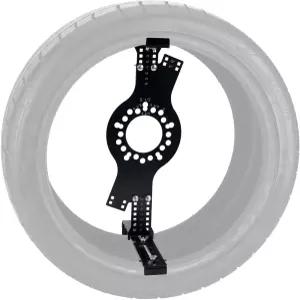 아테실러 휠 장착 도구 및 시뮬레이터 오프셋 측정 목업 14-22인치 림 직경과 7-17인치 너비 5-러그 볼트