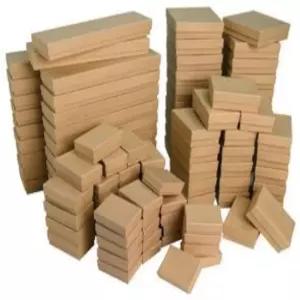 벨란다리아 디자인의 크래프트 컬러 면 충전 보석 상자 50박스 모음