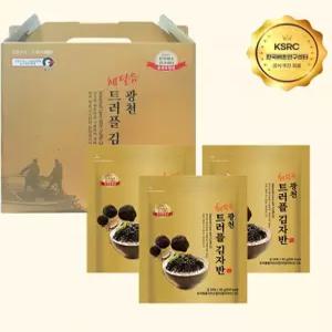 광천김선물세트 광천 트러플 김자반 3봉 손잡이선물세트 선물용김