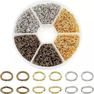 PH 팬더홀 약 2550개 언 오벌 오픈 점프 링 체인메일 링크 5.5x4mm 와이어 21게이지 보석 소견 3가지 색상