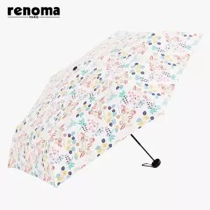 매장정품 renoma 팝아트 튤립 패턴 UV 자외선차단률차광률 99.9% 암막 양산 슬림 우양산 (우산 겸용) RSL-2