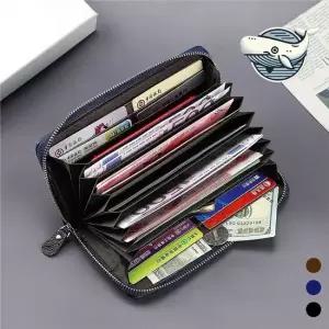스타일리시 여행용 지갑 아코디언 가죽 여권 베트남동지갑 베트남지갑 태국지갑 여행지갑