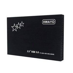 HWAYO 250GB 외장 하드 드라이브 휴대용 2.5인치 울트라 슬림 HDD 스토리지 USB 3.0 PC 노트북 Mac 크롬북 xbox호환용 One블랙용