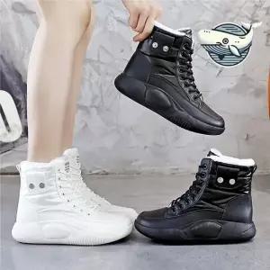 따뜻한 여성 하이탑 통굽 방한부츠 겨울용 여성방한부츠 여성방한화 통굽부츠 털부츠