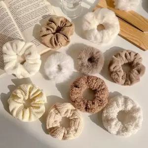 마카담아)곱창헤어밴드세트 곱창밴드 밍크퍼헤어밴드 곱창머리끈 예쁜머리끈