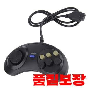 핸들 게임 컨트롤러 클래식 유선 6 버튼 SEGA MD2 PC MAC 메가 드라이브 액세서리 범용 원격 제어