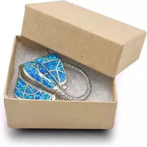 TheDisplayGuys - 25팩 10 면 충전 골판지 종이 보석 상자 선물 케이스 크래프트 브라운(1.9 x 1.3 0.7 )