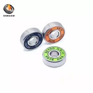 롱보드 스피드 인라인 스케이트 휠 베어링 스케이트 스쿠터 부드러운 베어링 8PCs 608RSILQ-11 8x22x7