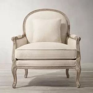 윙체어 엔틱소파 1인 라운지체어 벨벳 원목 쇼파 호텔 체어 가구