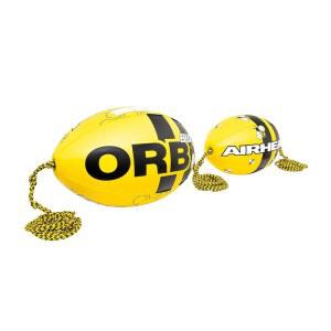 에어헤드 ORB 버즈 로프 리프트용 이중 견인 튜브 볼, 60피트, 4 100파운드의 브레이크 강도로 물살을 줄입니다