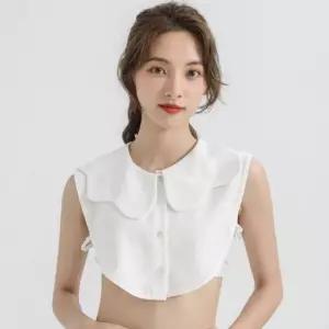 이너셔츠 넥케이프 페이크 라인 레이어드 물결 카라 넥케이프 이너카라 레이어드카라