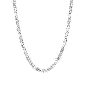 남성용 프로스틸 925 스털링 실버 쿠바 링크 체인 목걸이 앙증맞은 피가로 체인 솔리드 & 샤이니 3mm / 5mm 14-28인치 박스 포함