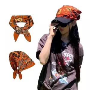 (이거찜) 데일리룩 필수템 레트로 카우보이 손수건 스카프 헤어밴드 zoa8+1nvT