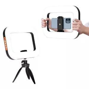 핸드폰 조명 거치대 라이브 삼색 방송 라이트 유튜버