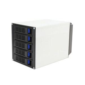 CDZHLTG 5 베이 3 x 5.25 드라이브 하드 디스크 인클로저 HDD 핫 스왑 케이지 모바일 랙(5 SATA 3.5 2.5 SAS HDD용)