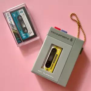 카세트테이프가챠 카세트가챠 감성 가능 높이 5cm 장비 테이프 대금 키링 1 교체용 미니어처 높이: 5cm 테이프 대금