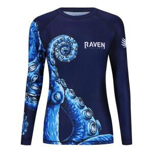 레이븐 파이트웨어 여성 크라켄 옥토퍼스 래쉬 가드 MMA BJJ