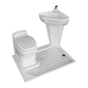 캠핑카 욕실 바닥 부채꼴 샤워실 800X800 트레일러 간이