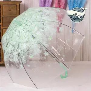 투명 꽃무늬 장우산 2개 가벼운 멋진 우산 대형우산 패션우산 이쁜우산 큰우산 비닐우산