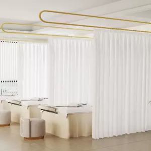 U자형 침대 커튼 침실 파티션 뷰티샵 캐노피 인테리어