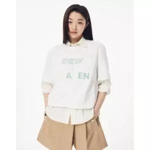 GCUT 부클레 레터 블루종 티셔츠_화이트 7255240105 2501653534 901361