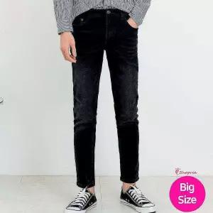 남자 남성 청바지 일자 얇은 빅사이즈 스판 슬림 블랙 여름 롱치마 면치마 원피스 반팔 스커트 시원한uvw66