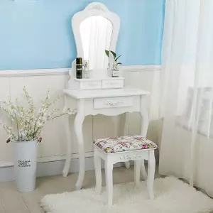 엔틱 화이트 화장대 침실 인테리어 공주 유럽풍