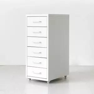 이동식 철제 서랍장 6단 바퀴달린 틈새 서랍장
