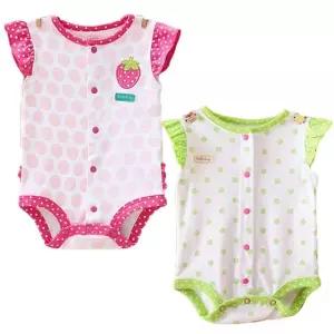 아기외출복 아기룸퍼 백일아기옷 바디슈트300050 도트딸기풍뎅이  [mWF1B71E]