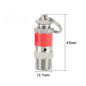 미니 BSPT 남성 10 Bar 304 스테인레스 스틸 04 위생 스프링 압력 릴리프 안전 밸브 공기 압축기
