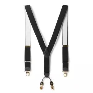 패션 코디 캐주얼 정장 어깨 서스펜더 남성 끈 기본 검정멜빵 [mA05ABD]