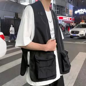 패션 코디 캠퍼스 캐주얼룩 조끼 오버핏 예쁜 여름 얇은 스트릿룩  [mWAD2BAD]