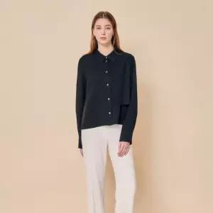 매장정품 JIGOTT 지고트 여성 플루이드 패널 드레이프 블라우스 JS3A0BL403 1488333