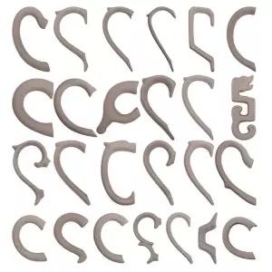 도자기석고틀 손잡이 손잡이 화분 장식 꽃병 도예 틀