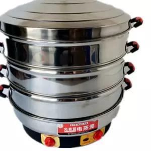 대용량 업소용 전기찜기 대형 220V 47CM 스텐 만두찜기 스팀