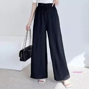 여성 여름 프릴 주름 플리츠 시원한 와이드팬츠klm102