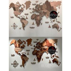 인테리어 세계지도 나무 스티커 벽지 우드 입체 벽장식 지도 여행