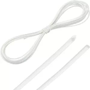 MECCANIXITY 20피트 땋은 케이블 슬리브 1/32인치 ID 200C 고온 1500V 유리 섬유 와이어 절연 코드