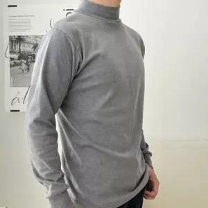 티셔츠 터틀넥 반목티 목폴라티 면 니트티 남성 3색 [mFJN3HU]