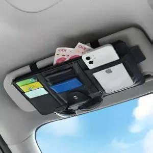 안정적 수납 내부 보관 구조 차량 선바이저 수납포켓