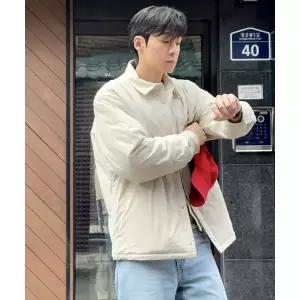 매장정품 NATIONALGEOGRAPHIC 내셔널지오그래픽 N254UPD901 셔츠형 패딩 점퍼 SILVER BIRCH N254UPD901009