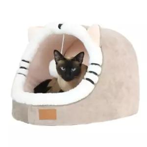 고양이 공놀이 하우스 파스텔베이지 대형 1P 숨숨집