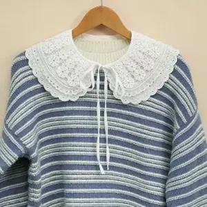 페이크 가짜 레이어드 레이스 카라 넥 케이프 코디 가짜셔츠카라 카라이너넥케이프