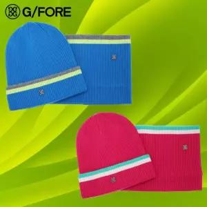 지포어 남녀공용 캐시미어 비니 넥워머 세트 방한 골프모자 073215807