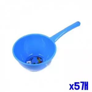 [셀러에이드]WL 욕실 플라스틱 자루바가지(특대)-색상랜덤 x5개